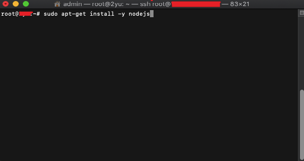 command to install node.js